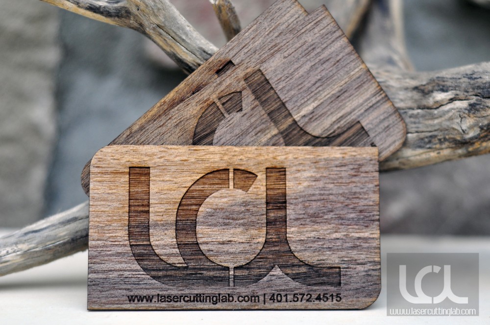 Laser Engraved Maple Wood Business Cards Laser Cutting Lab Llc