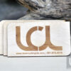 Laser Engraved Maple Wood Business Cards - Image 3