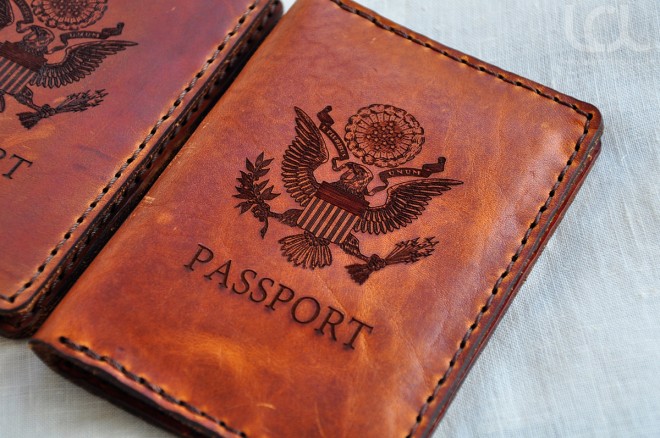 Laser Engraved Custom Passport Wallet - Laser Cutting Lab, LLC