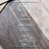 Wedding Menu Clear Acrylic